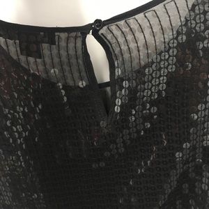 DKNY long sleeve sequin blouse